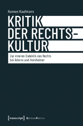Buchcover und Innenansicht für das Buch: Kritik der Rechtskultur