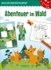 Buchcover und Innenansicht für das Buch: Mein lustiger Rätselspaß - Abenteuer im Wald