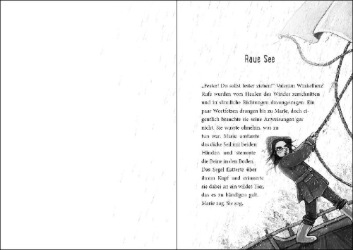 Buchcover und Innenansicht für das Buch: Das magische Schulschiff (Band 2) - Verborgen in den Wellen