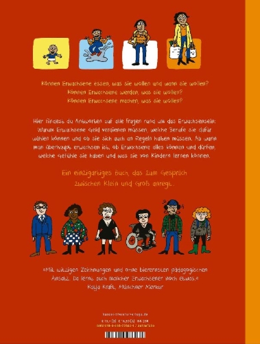 Buchcover und Innenansicht für das Buch: Hvordan er det å være voksen