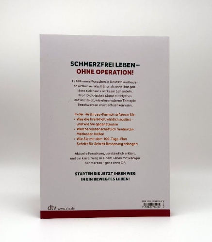 Buchcover und Innenansicht für das Buch: Die Arthrose-Formel