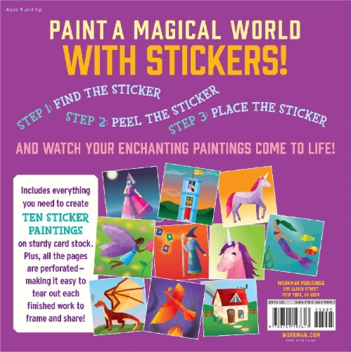 Buchcover und Innenansicht für das Buch: Paint by Sticker Kids: Unicorns & Magic