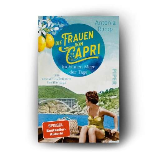 Buchcover und Innenansicht für das Buch: Die Frauen von Capri - Im blauen Meer der Tage