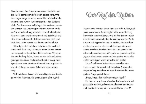 Buchcover und Innenansicht für das Buch: Das geheime Leben der Tiere (Wald, Band 1) - Die weiße Wölfin