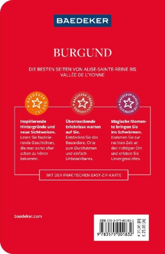 Buchcover und Innenansicht für das Buch: Baedeker Reiseführer Burgund