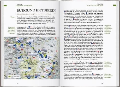Buchcover und Innenansicht für das Buch: Baedeker Reiseführer Burgund