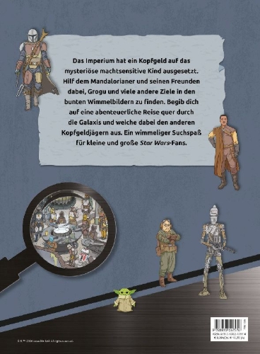 Buchcover und Innenansicht für das Buch: Star Wars the Mandalorian: Search-and-Find Book