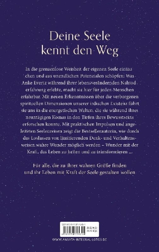 Buchcover und Innenansicht für das Buch: Die Unendlichkeit in dir