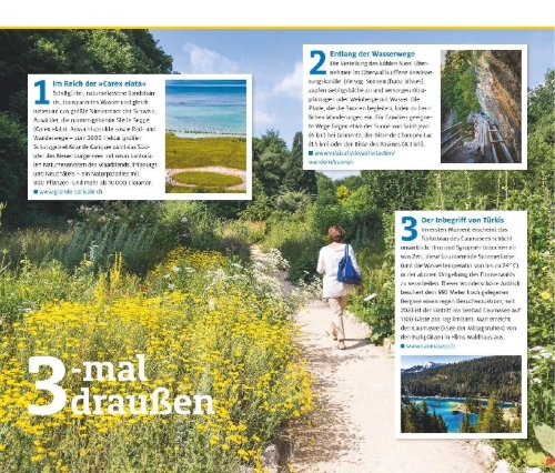 Buchcover und Innenansicht für das Buch: ADAC Reiseführer plus Schweiz