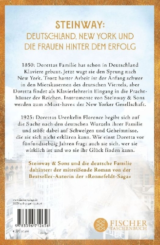 Buchcover und Innenansicht für das Buch: Melodie der neuen Welt - Auftakt in New York