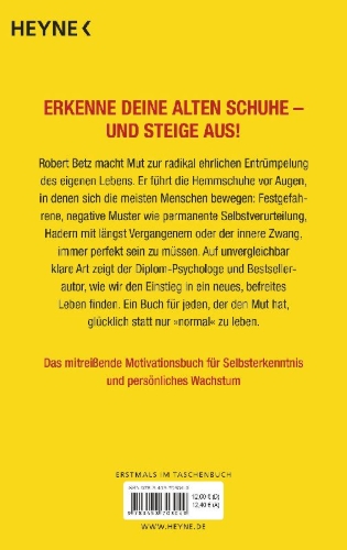 Buchcover und Innenansicht für das Buch: Raus aus den alten Schuhen!