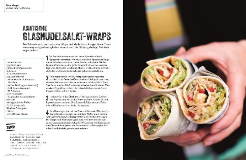 Buchcover und Innenansicht für das Buch: Vegane Lunchbox