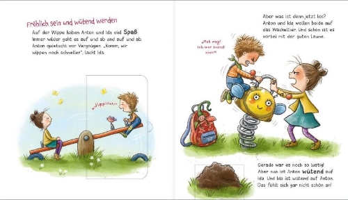 Buchcover und Innenansicht für das Buch: WAS IST WAS Meine Welt Band 1 So wütend, so froh - meine Gefühle