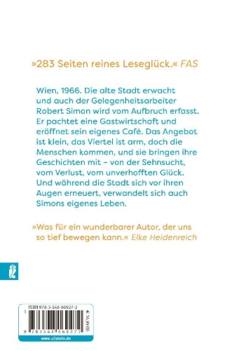 Buchcover und Innenansicht für das Buch: Das Café ohne Namen