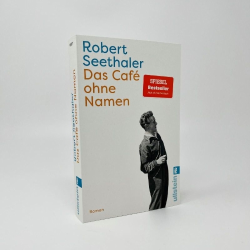 Buchcover und Innenansicht für das Buch: Das Café ohne Namen