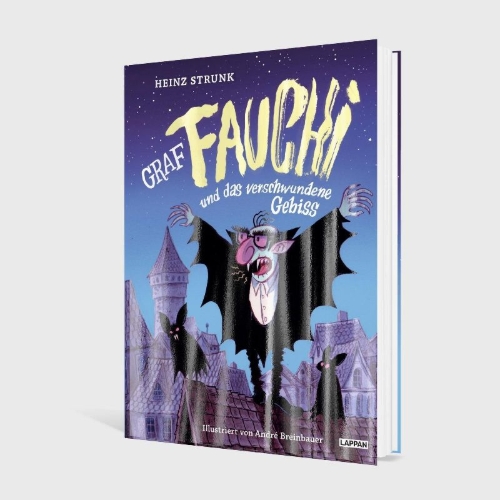 Buchcover und Innenansicht für das Buch: Graf Fauchi und das verschwundene Gebiss