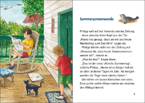 Buchcover und Innenansicht für das Buch: Summer of the Sea Serpent