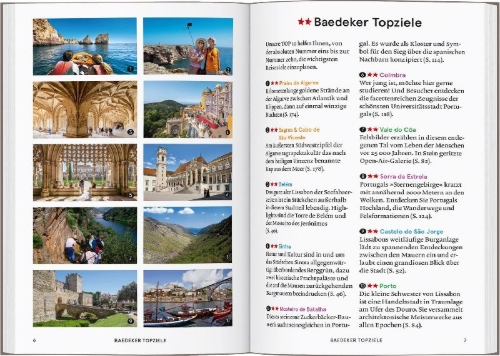 Buchcover und Innenansicht für das Buch: Baedeker SMART Reiseführer Portugal