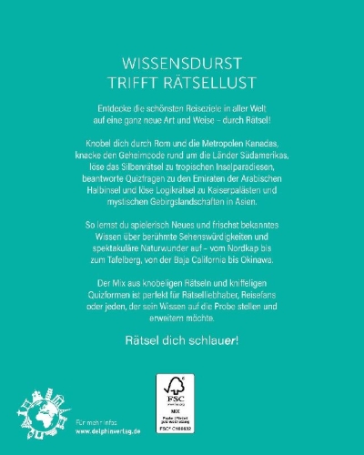 Buchcover und Innenansicht für das Buch: Reise um die Welt I Wissen in Rätseln