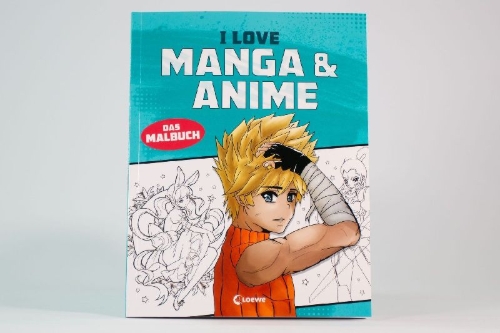 Buchcover und Innenansicht für das Buch: Manga Colouring Book
