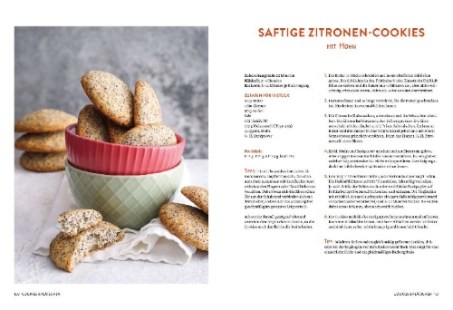 Buchcover und Innenansicht für das Buch: Heißluftfritteuse backen
