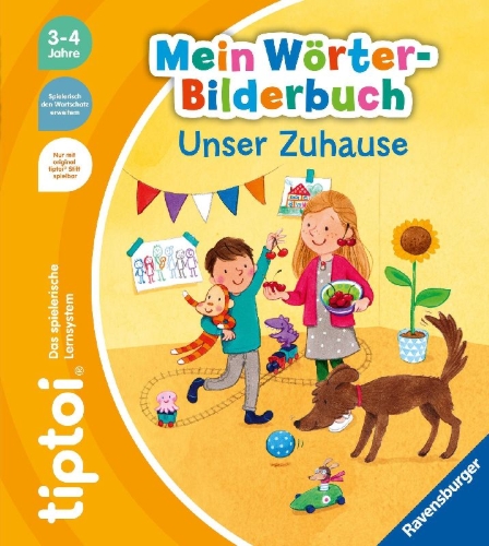 Buchcover und Innenansicht für das Buch: tiptoi® Mein Wörter-Bilderbuch Unser Zuhause
