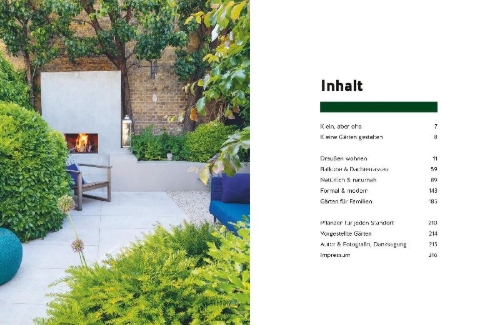Buchcover und Innenansicht für das Buch: Small Garden Beauty