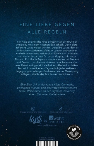 Buchcover und Innenansicht für das Buch: Brynmor University - Versuchungen