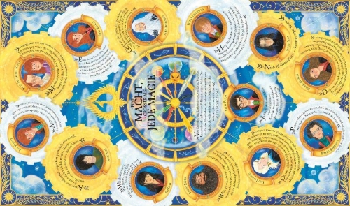 Buchcover und Innenansicht für das Buch: The Harry Potter Wizarding World Almanac