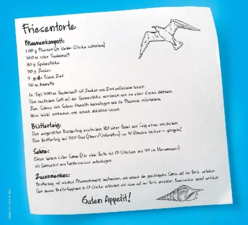 Buchcover und Innenansicht für das Buch: Friesentorte für Fortgeschrittene