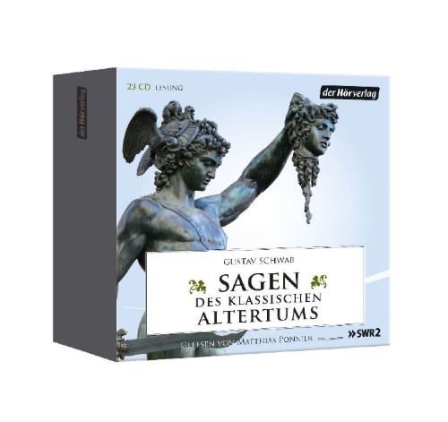 Buchcover und Innenansicht für das Buch: Griechische Schöpfungssagen, die Argonautensage, Auszüge der Heraklessage, die Sagen von Troja, Odysseus und Aeneas