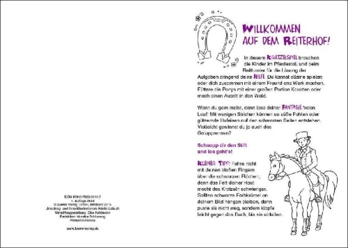Buchcover und Innenansicht für das Buch: Kreativ-Kratzelspiel: Pferde