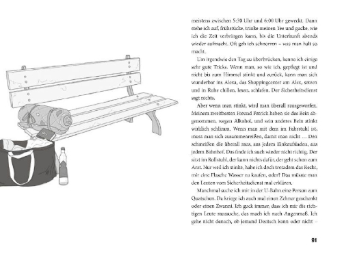 Buchcover und Innenansicht für das Buch: Wie Treibholz auf Asphalt - Junge Menschen erzählen von ihrem Leben auf der Straße