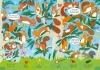 Buchcover und Innenansicht für das Buch: Meine ersten Wimmelrätsel: Tiere im Wald