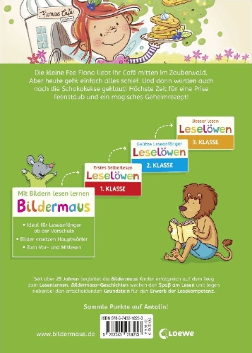 Buchcover und Innenansicht für das Buch: Bildermaus - Die kleine Fee und der Waffelzauber