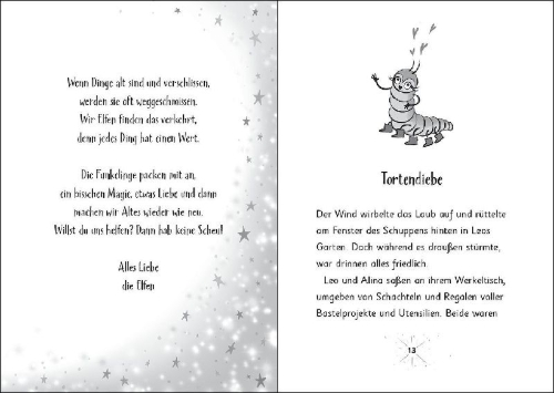 Buchcover und Innenansicht für das Buch: Zauberhafte Elfenmagie (Band 3) - Eine zuckersüße Überraschung