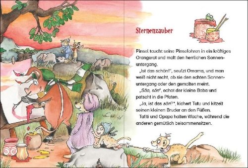 Buchcover und Innenansicht für das Buch: Tafiti und das Geheimnis der Sterne (Band 14)