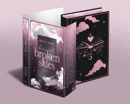 Buchcover und Innenansicht für das Buch: Beneath Broken Skies