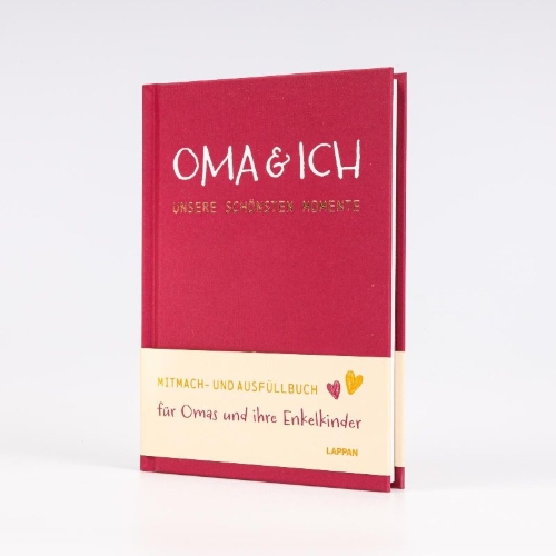Buchcover und Innenansicht für das Buch: Oma und ich - unsere schönsten Momente