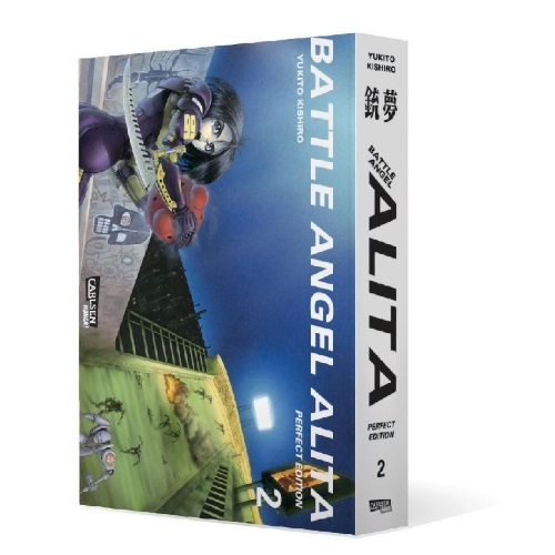 Buchcover und Innenansicht für das Buch: Battle Angel Alita - Perfect Edition 2