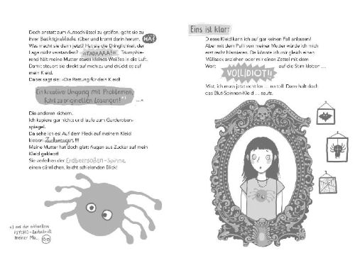 Buchcover und Innenansicht für das Buch: Unheimlich peinlich - Das Tagebuch der Ruby Black