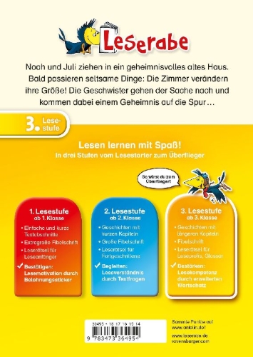 Buchcover und Innenansicht für das Buch: Das Zauberhaus - Leserabe 3. Klasse - Erstlesebuch für Kinder ab 8 Jahren
