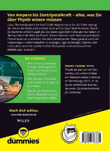 Buchcover und Innenansicht für das Buch: Physik für Dummies