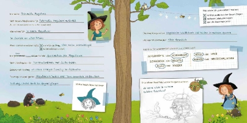 Buchcover und Innenansicht für das Buch: Petronella Apfelmus - Meine Schulfreunde