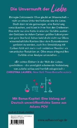 Buchcover und Innenansicht für das Buch: The Love Hypothesis