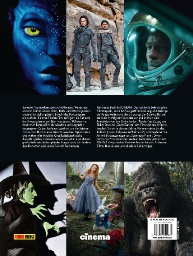 Buchcover und Innenansicht für das Buch: Cinema präsentiert: Fantastische Welten - Die Geschichte des Fantasy-Films und des Science-Fiction-Genres