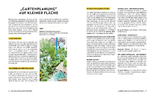 Buchcover und Innenansicht für das Buch: Gartenmomente: Balkongarten