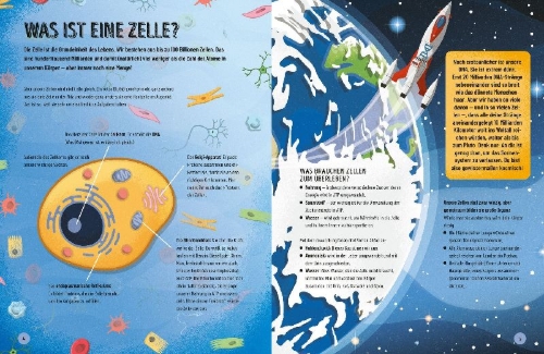 Buchcover und Innenansicht für das Buch: A Short Journey through the Human Body
