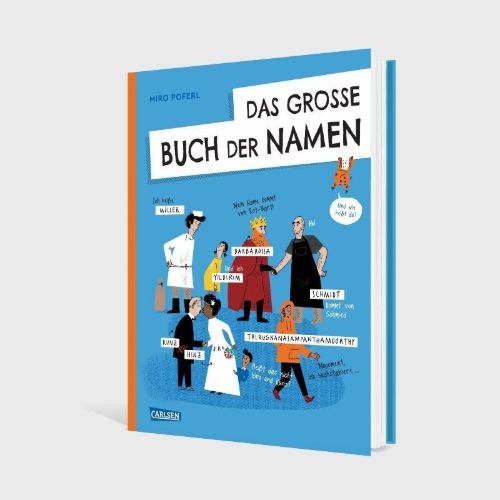 Buchcover und Innenansicht für das Buch: Das große Buch der Namen
