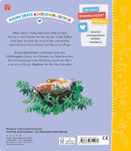 Buchcover und Innenansicht für das Buch: Meine ersten Gutenacht-Geschichten